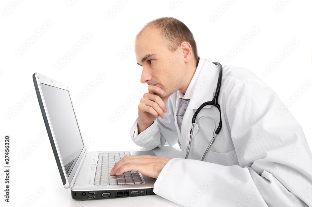 doctor with laptop