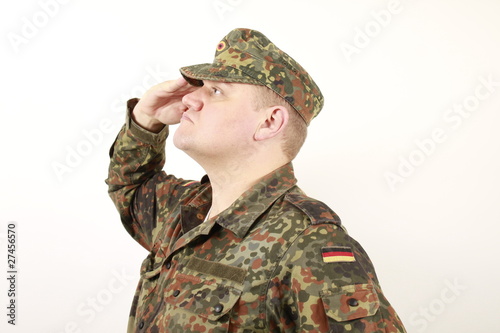 Obraz na płótnie Die Hand zum Flaggengruß