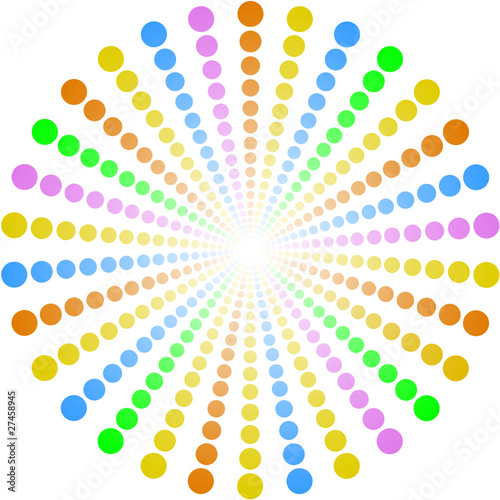 background with circles of color