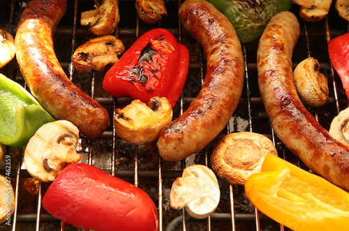 Fried sausages