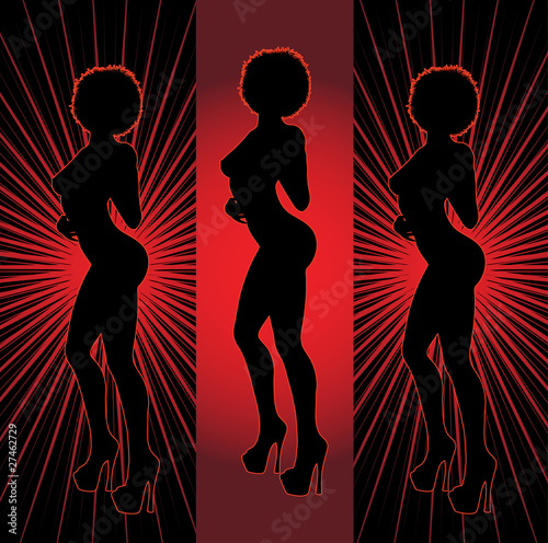 Black retro girl