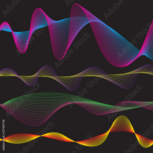 Canvas-taulu Wave form pattern