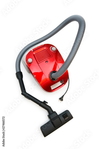 Vacuum cleaner isolated on the white background