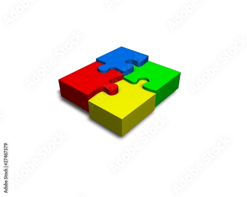 Puzzleteile,Einheit, Organisation