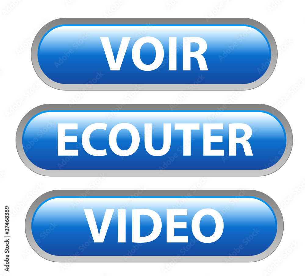 Boutons VOIR - ECOUTER - VIDEO (en direct ligne suivre médias) Boutons VOIR - ECOUTER - VIDEO (en direct ligne suivre médias)