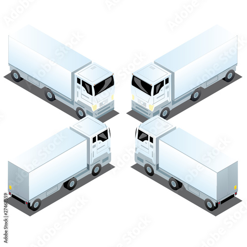 Camions Routiers Blocus 3D Logistique