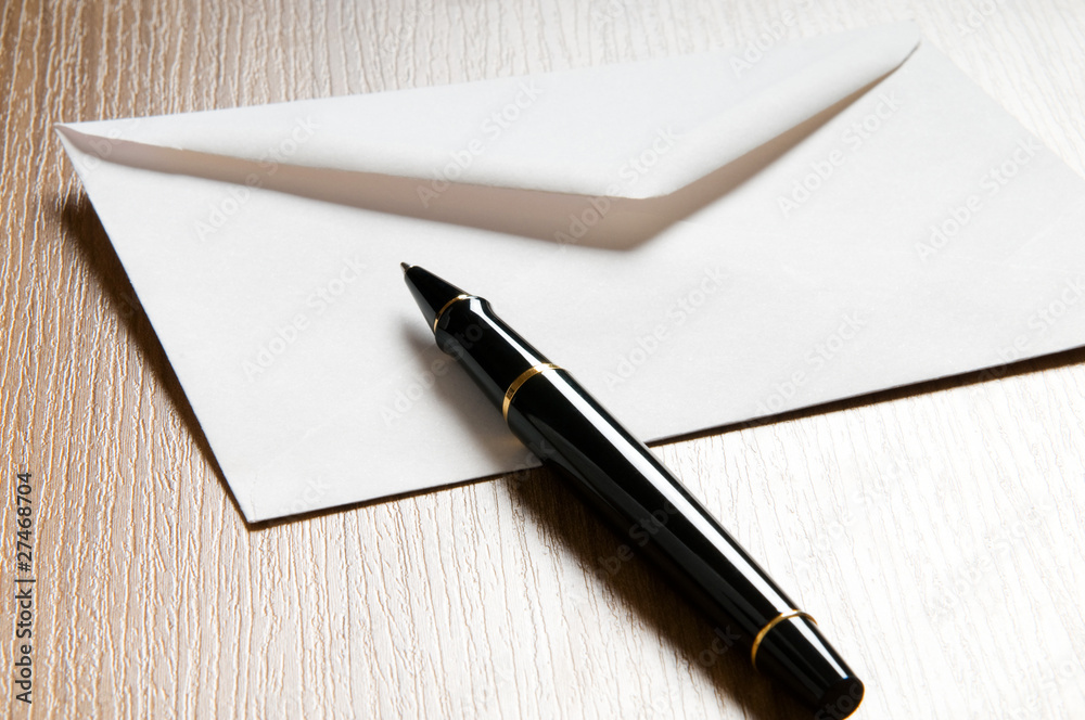 Mail concept with many envelopes on the table Mail concept with many envelopes on the table