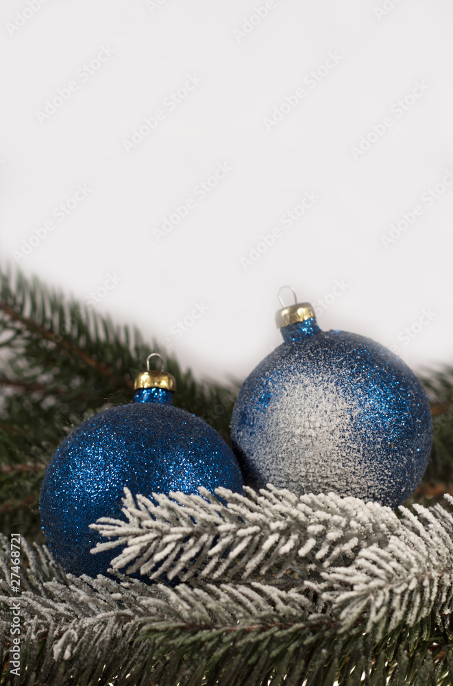 Blue Christmas balls Blue Christmas balls
