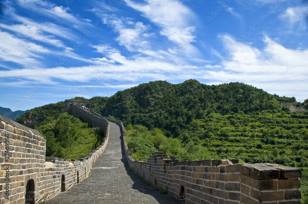 The Great Wall of China on a beautiful day