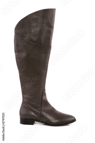 Female leather boot