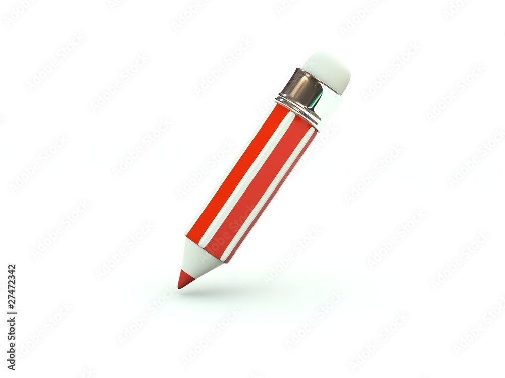 Pencil icon. Red series Pencil icon. Red series