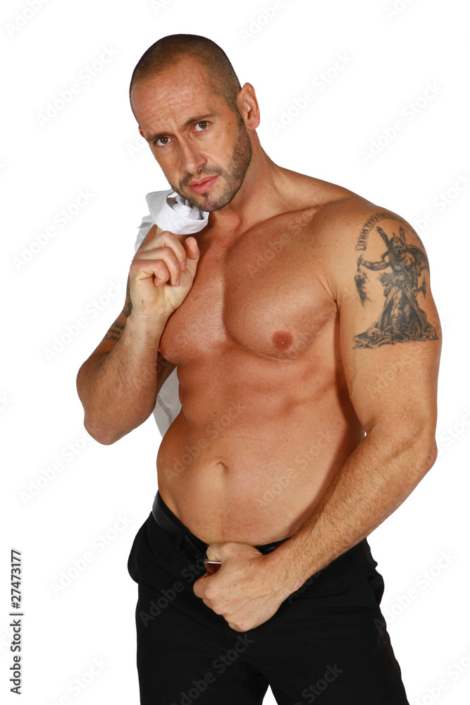 Fototapeta premium quadra sexy, tatoué