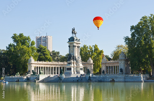 The Retiro Park in Madrid City