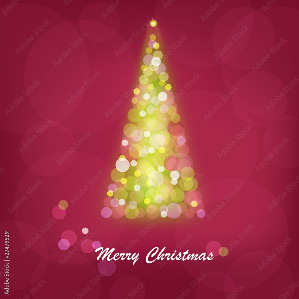 Abstract Bright Christmas Tree Abstract Bright Christmas Tree