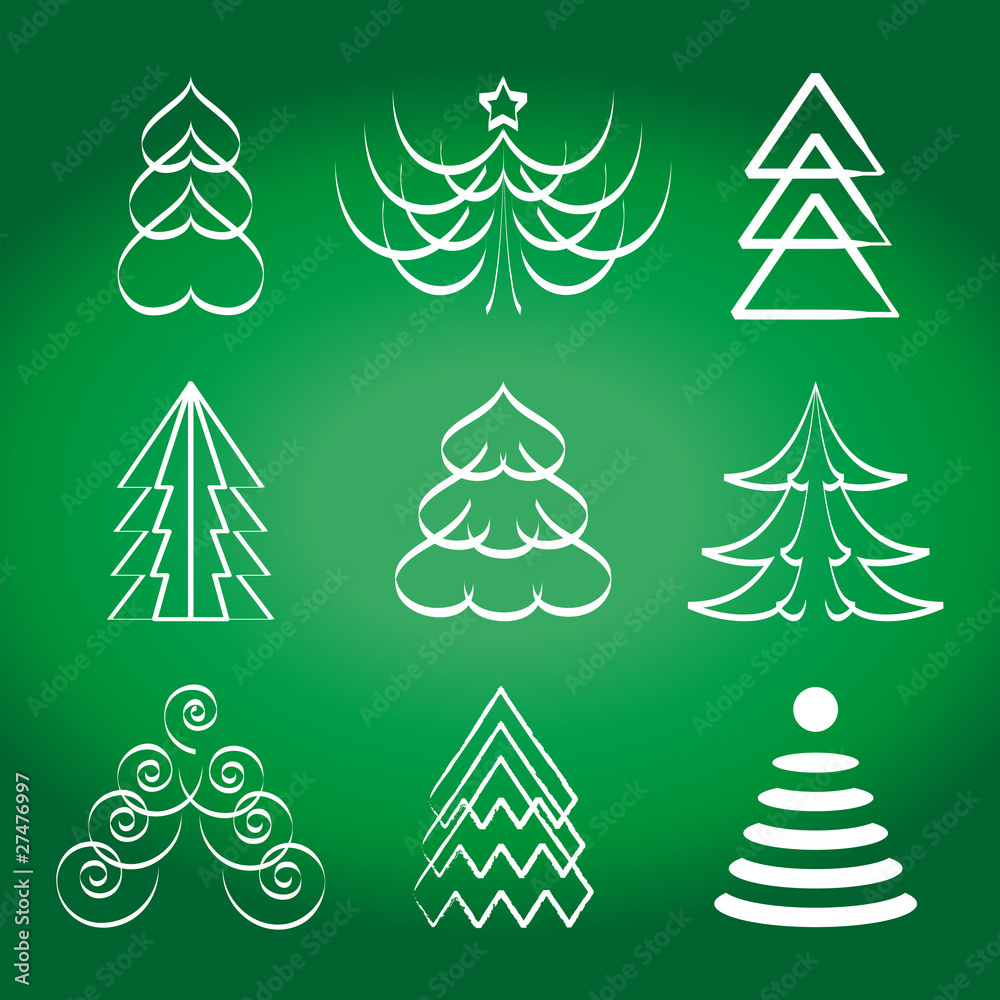 Obraz premium weihnachtsbäume 2