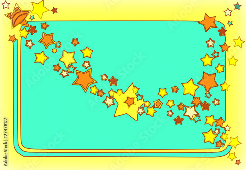 stelle magiche su fondo azzurro
