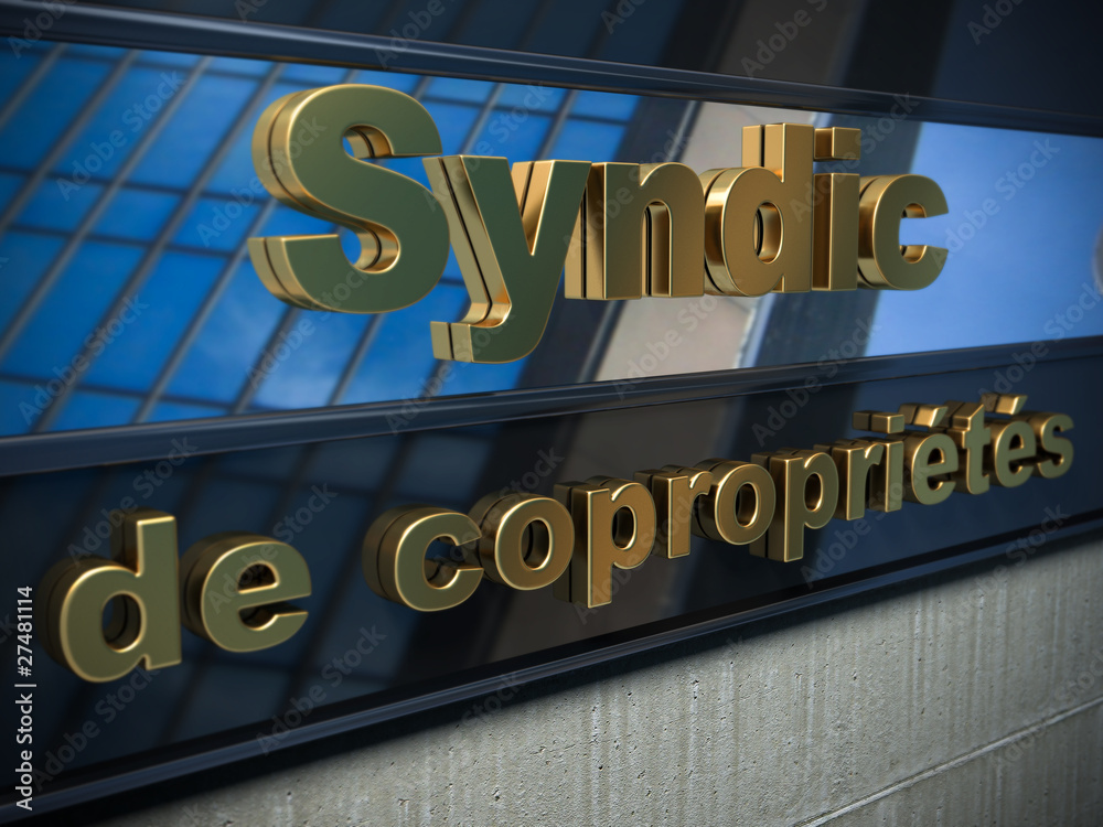 Fototapeta premium syndic de copropriété