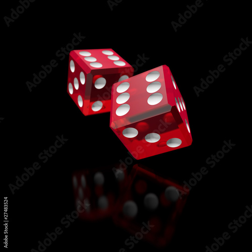 two red dices