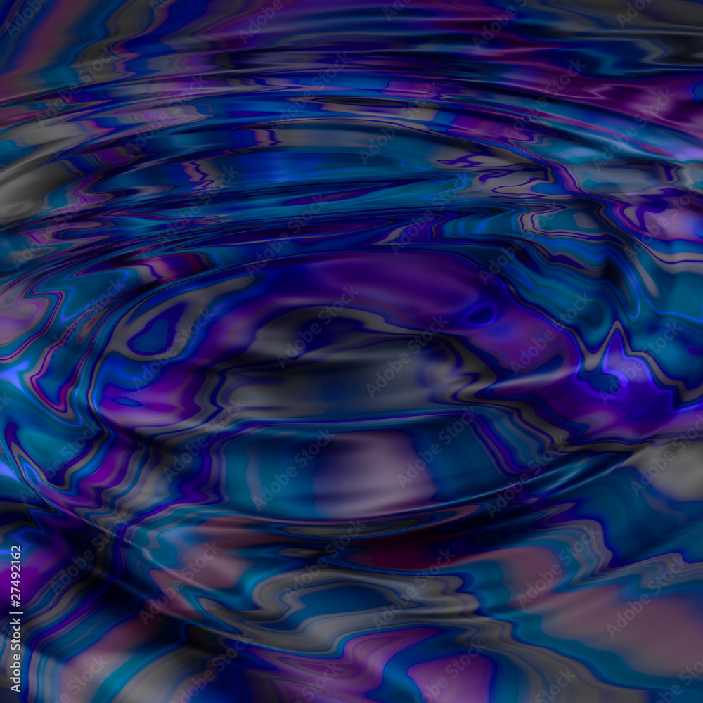 illustration of oil contaminate water