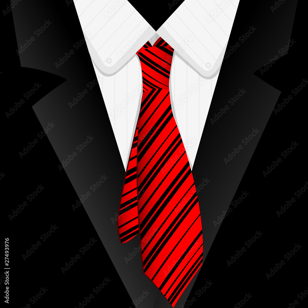 Striped red tie Striped red tie