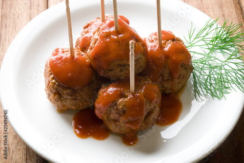 Fotomural meatballs