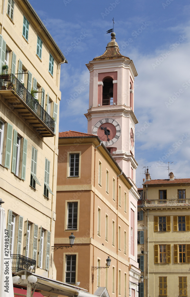 Buildings in Old Town of Nice. Provence. France