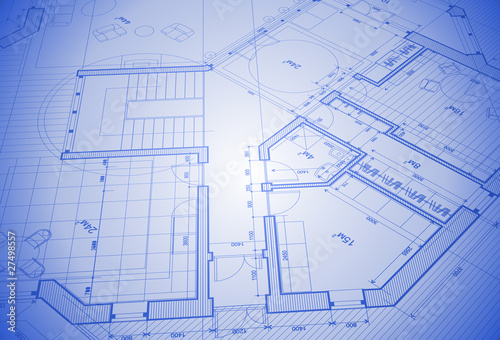 architecture house plan - blueprint