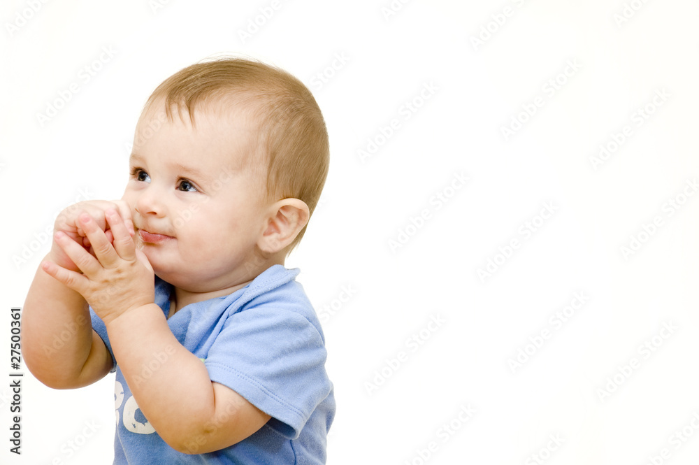 Baby Isolated on White. Baby Isolated on White.