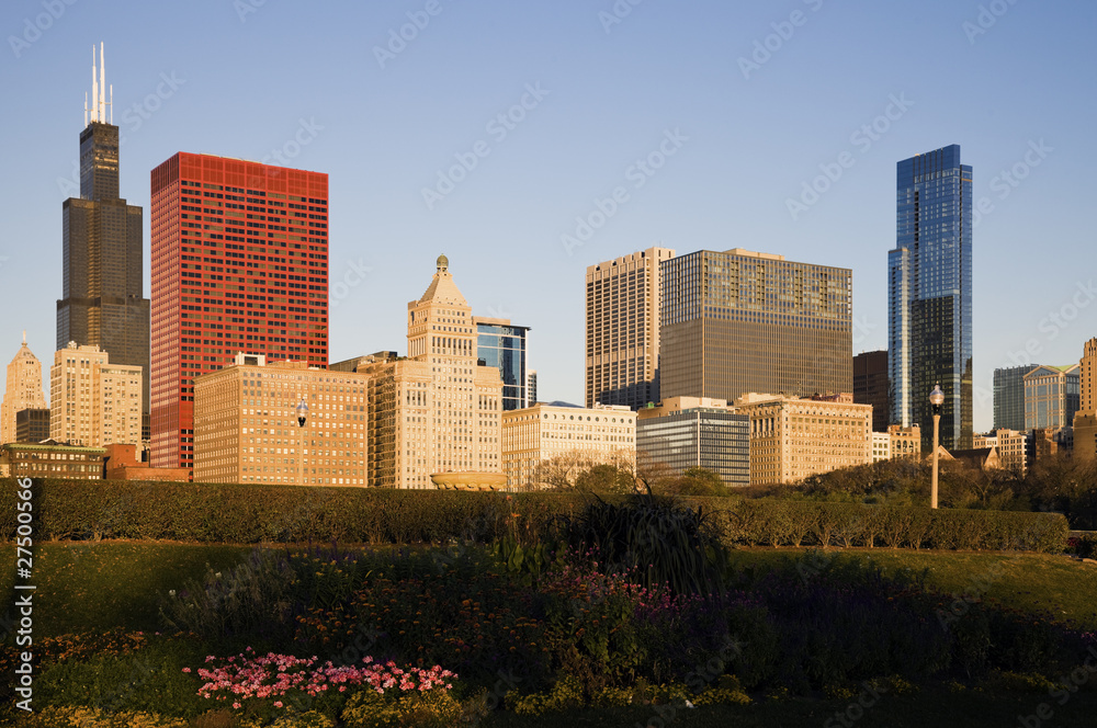 Autumn morning in Chicago Autumn morning in Chicago