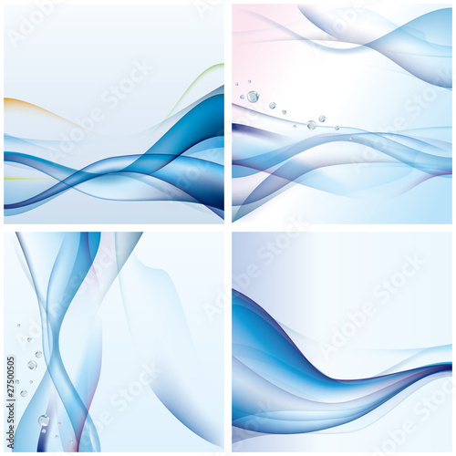 Abstract Blue Wave
