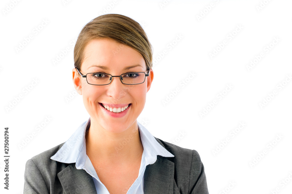 Attractive business woman smiling