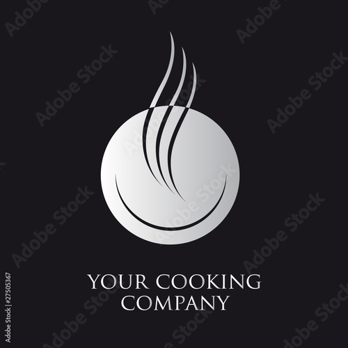 logo entreprise, logo cuisine, assiette