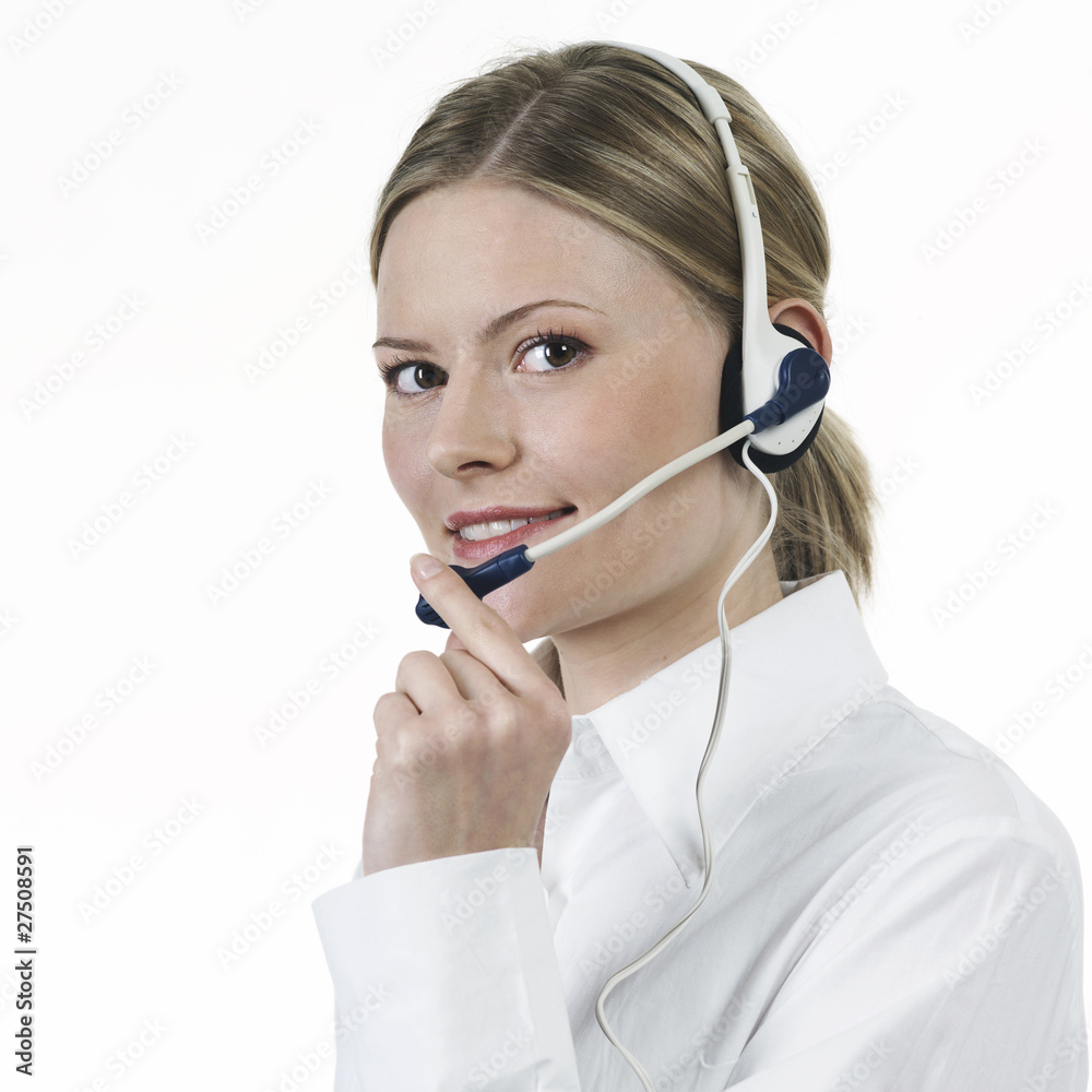 Telephonist white shirt