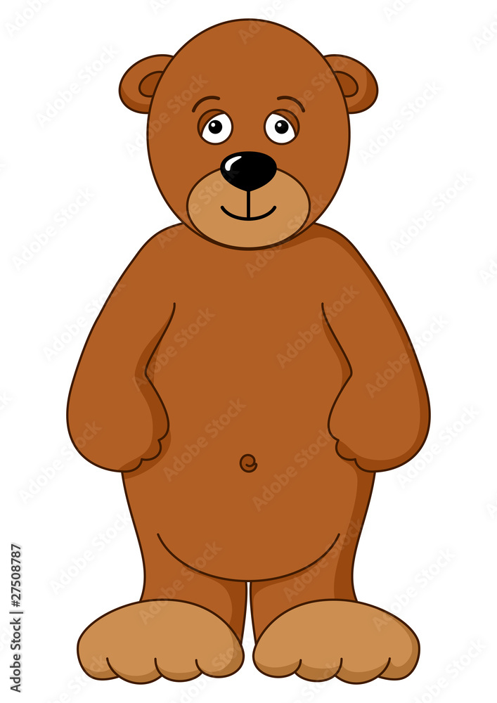 Obraz premium Teddy-bear brown isolated