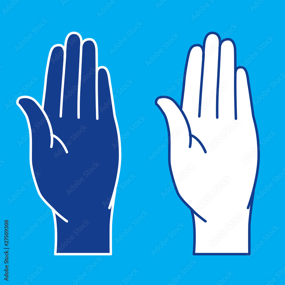 Obraz premium Palms. Illustration.