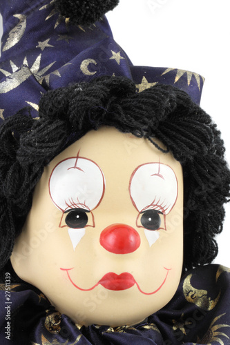 Billede på lærred tête de pierrot clown