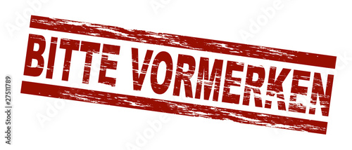 Bitte vormerken / vektor