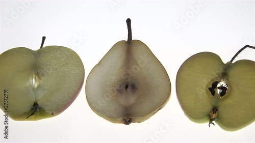Äpfel und Birnenscheiben