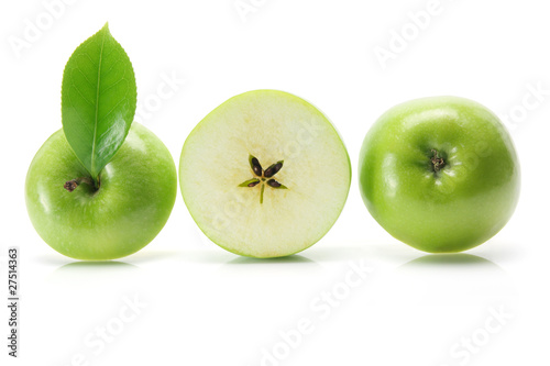 Fow of Granny Smith Apples