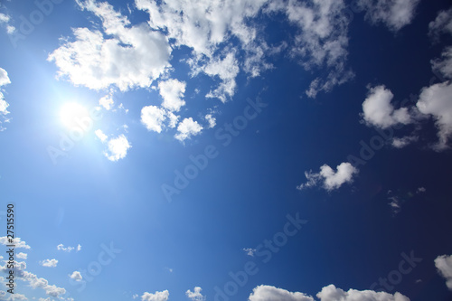 Photography Sky background with clouds and sun
