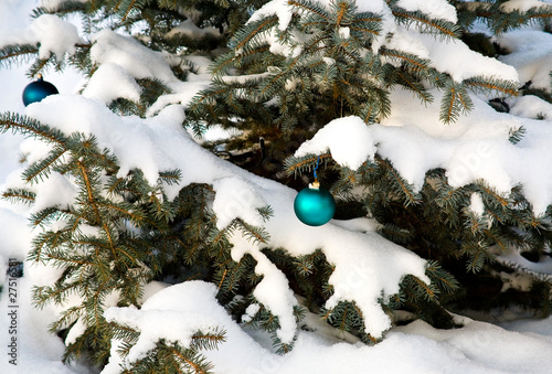 Christmas-tree decoration outdoor photo