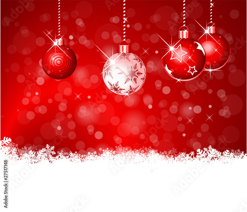 christmas background red