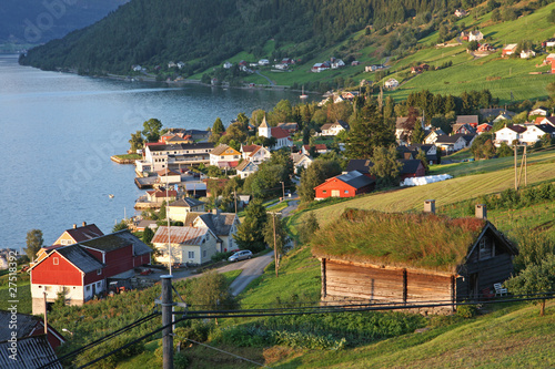 Coucher de soleil sur un fjord norvégien