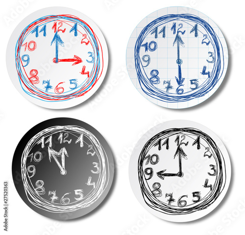 Clock stickers