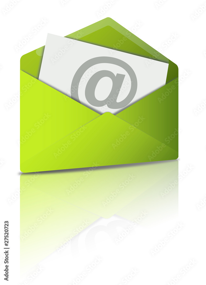 Reflecting Email Icon Reflecting Email Icon