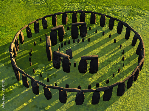 Overhead view of Stonehenge