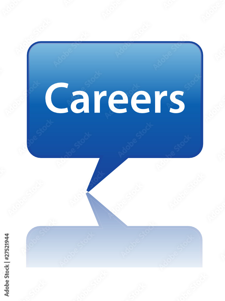 CAREERS Speech Bubble Icon (jobs vacancies search online button) CAREERS Speech Bubble Icon (jobs vacancies search online button)