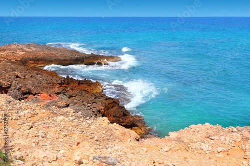 Las Rotas blue mediterranean sea shore Denia