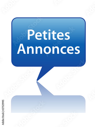 Icône Bulle "PETITES ANNONCES" (vente achat en ligne bouton web)