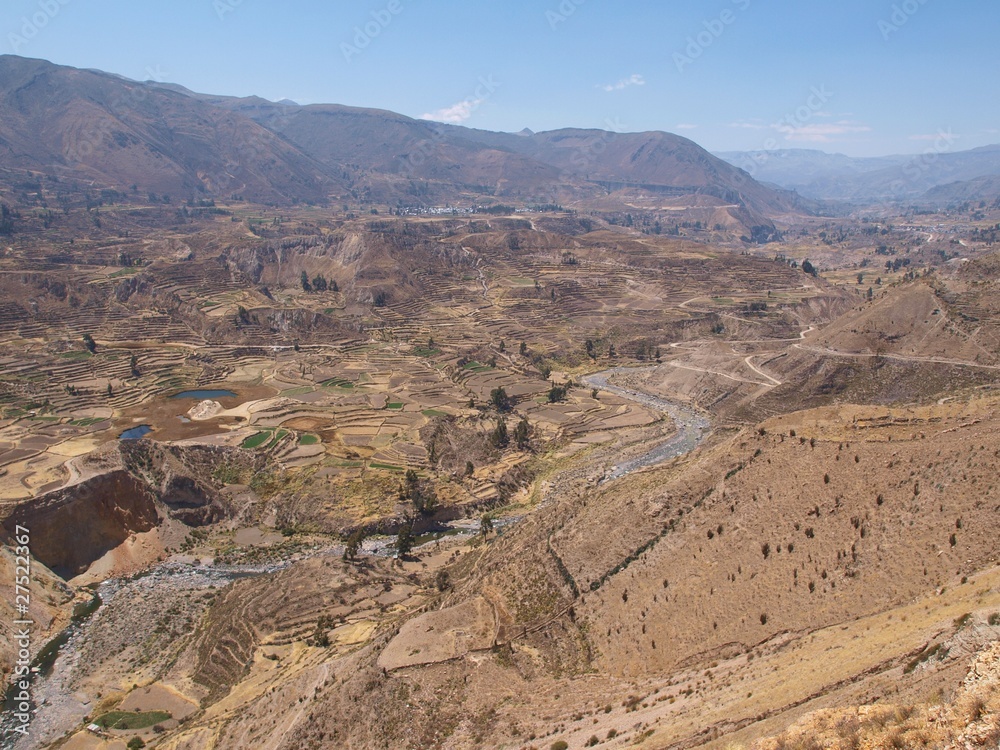 Terraces in Colca Canyon, Peru